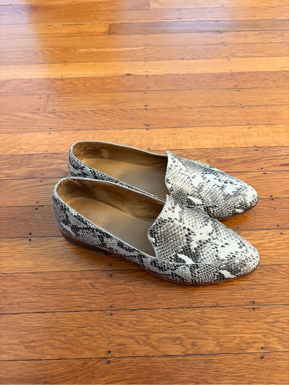 Women's Snake-Print Loafers